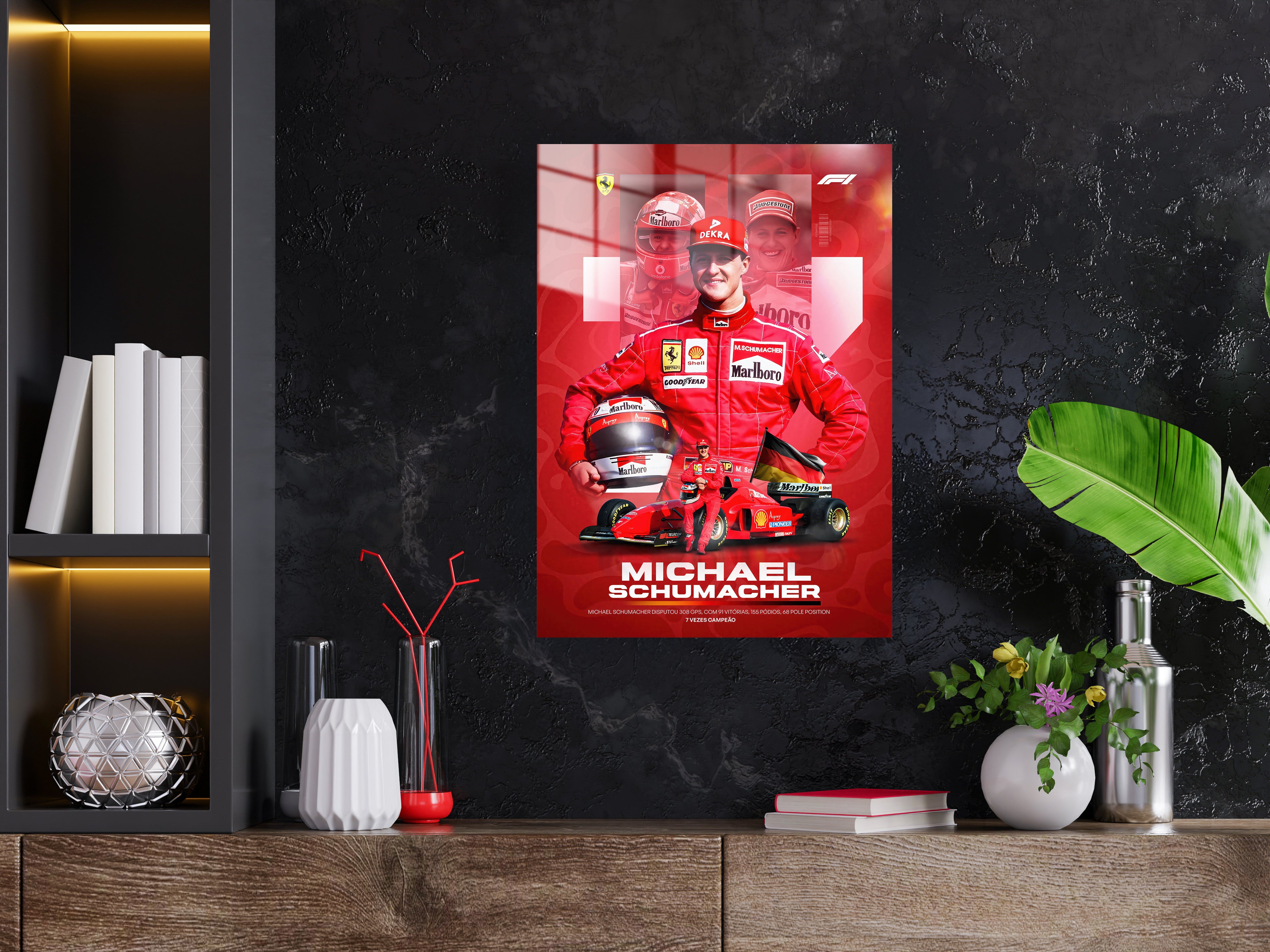 Michael Schumacher F1 Formula 1 Metal Poster 1588