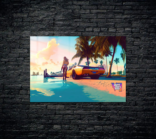 GTA 6 Metal Poster 375