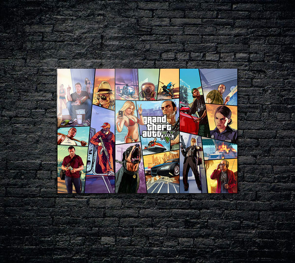 GTA 5 Metal Poster 376