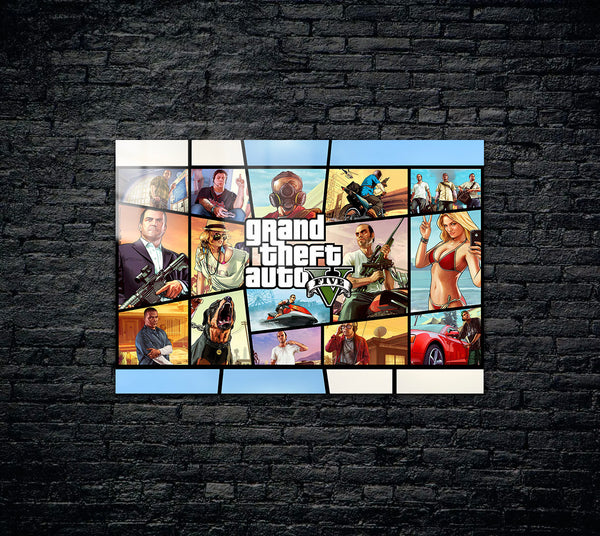 GTA 5 Metal Poster 377