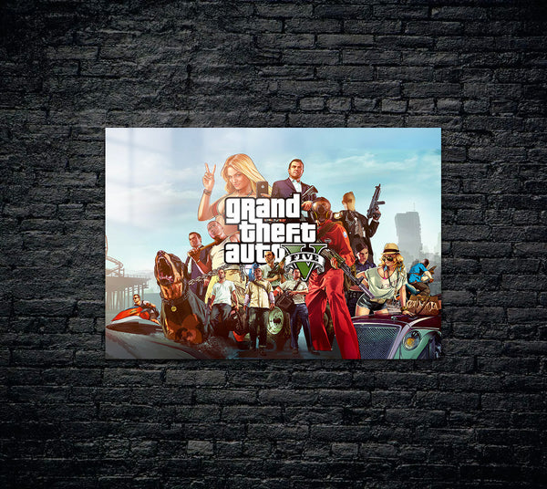 GTA 5 Metal Poster 378