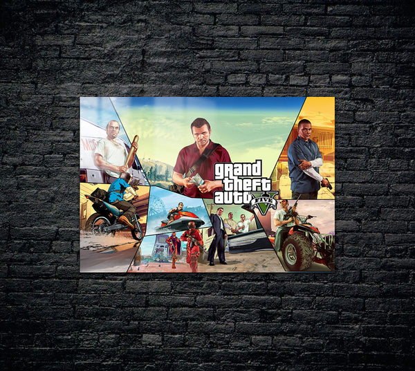 GTA 5 Metal Poster 379