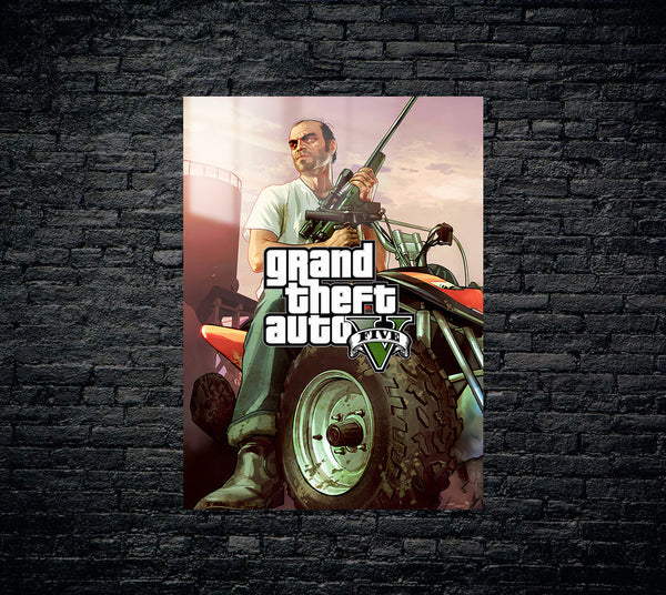 GTA 5 Trevor Metal Poster 381