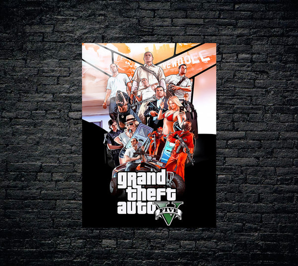GTA 5 Metal Poster 382