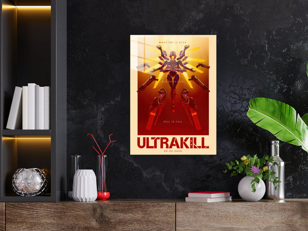 Ultrakill Gabriel Metal Poster 1355