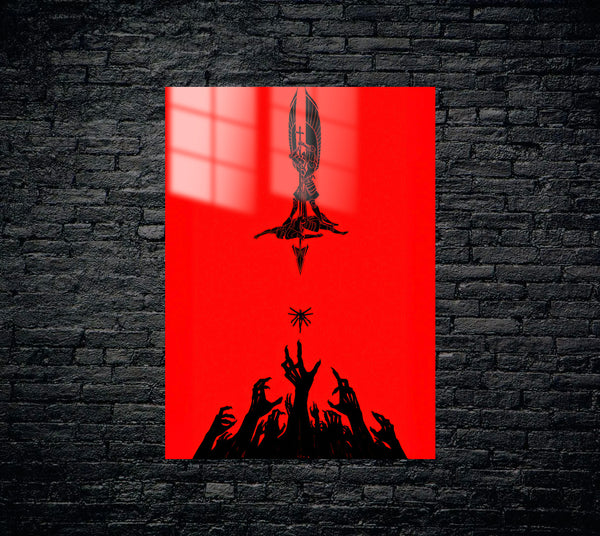Ultrakill Gabriel Metal Poster 1356