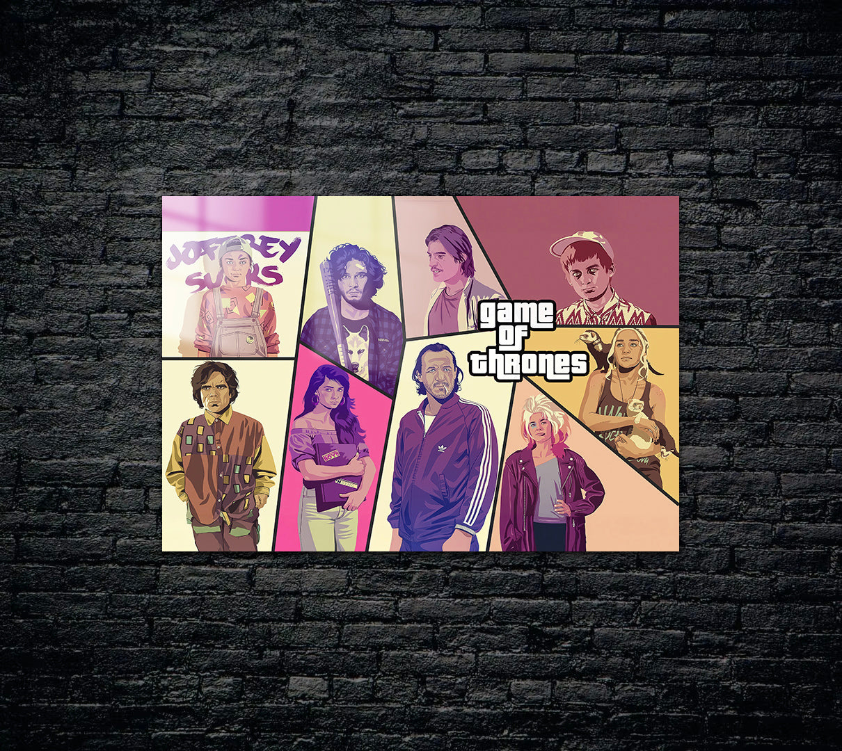 Game of Thrones GTA Metal Poster 996