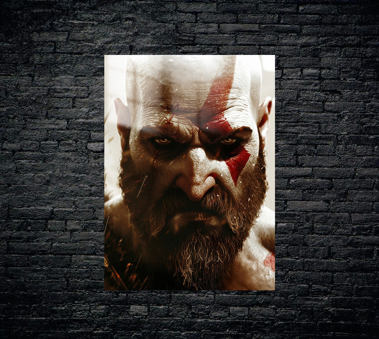 God Of War Kratos Metal Poster 355