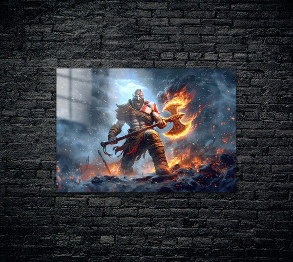 God Of War Kratos Metal Poster 356