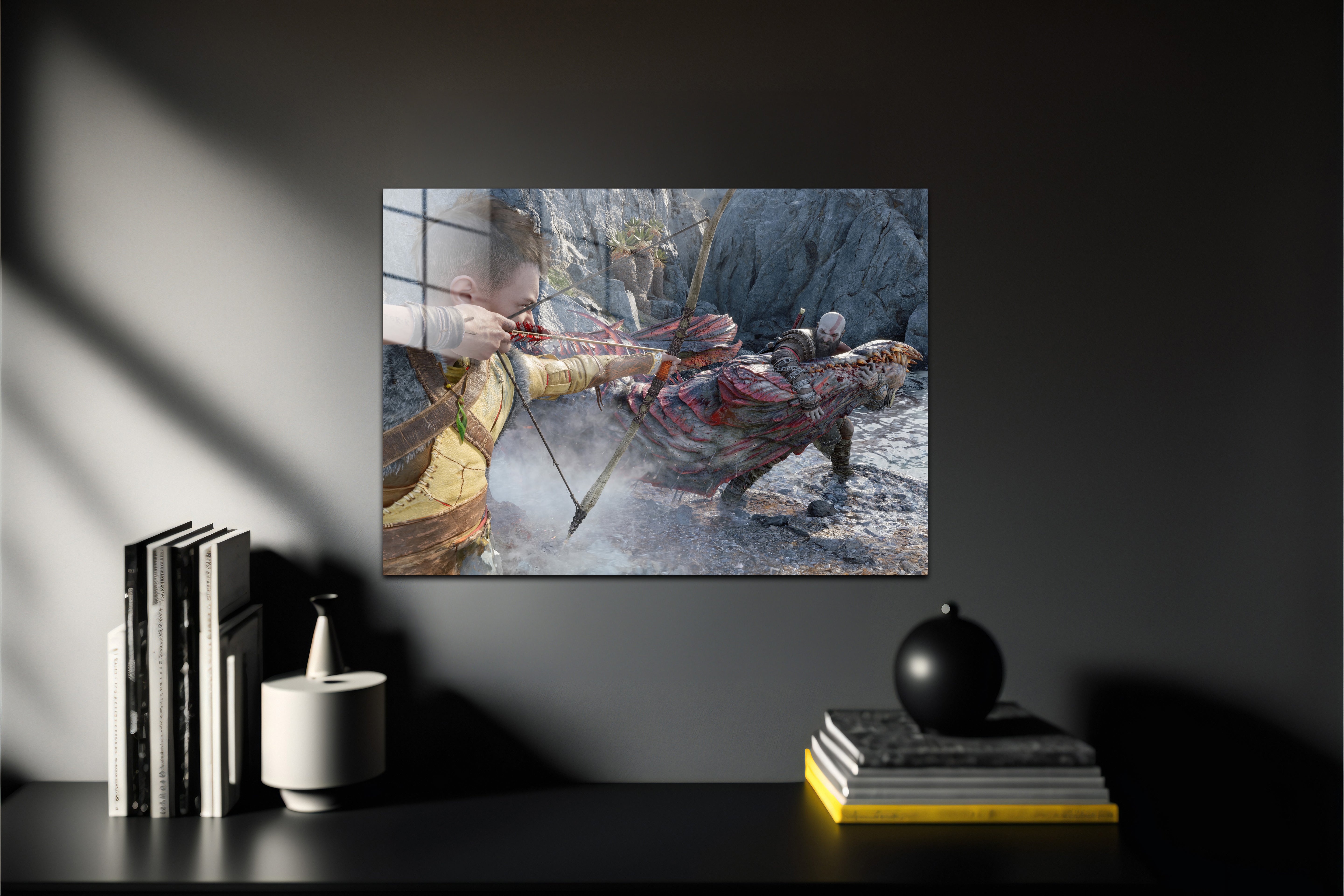 God Of War Kratos Atreus Metal Poster 363