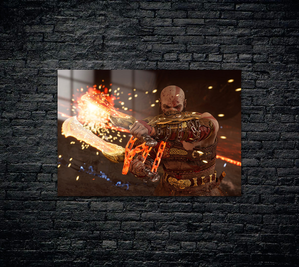 God Of War Kratos Metal Poster 365