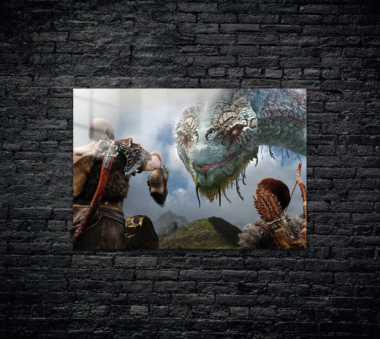 God Of War Kratos Atreus Metal Poster 366
