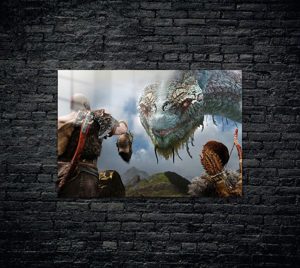 God Of War Kratos Atreus Metal Poster 366