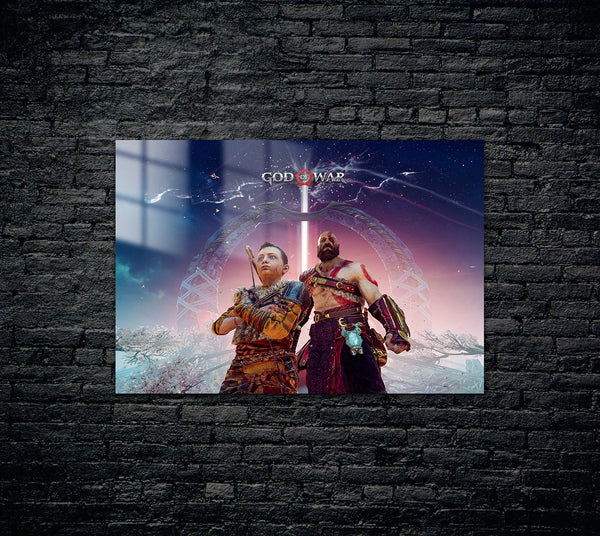 God Of War Kratos Atreus Metal Poster 368