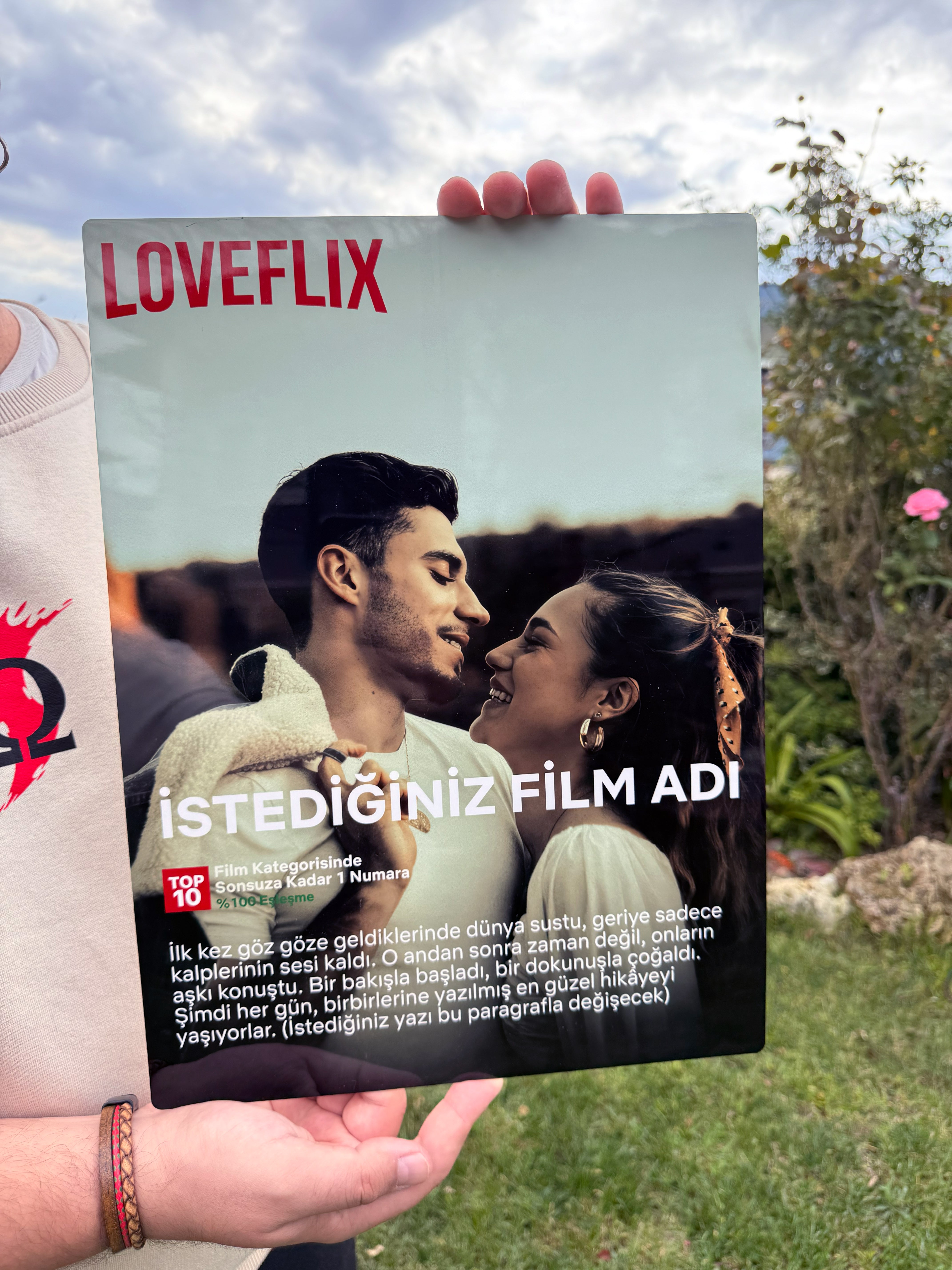 Loveflix Kişiselleştirilebilir Metal Poster