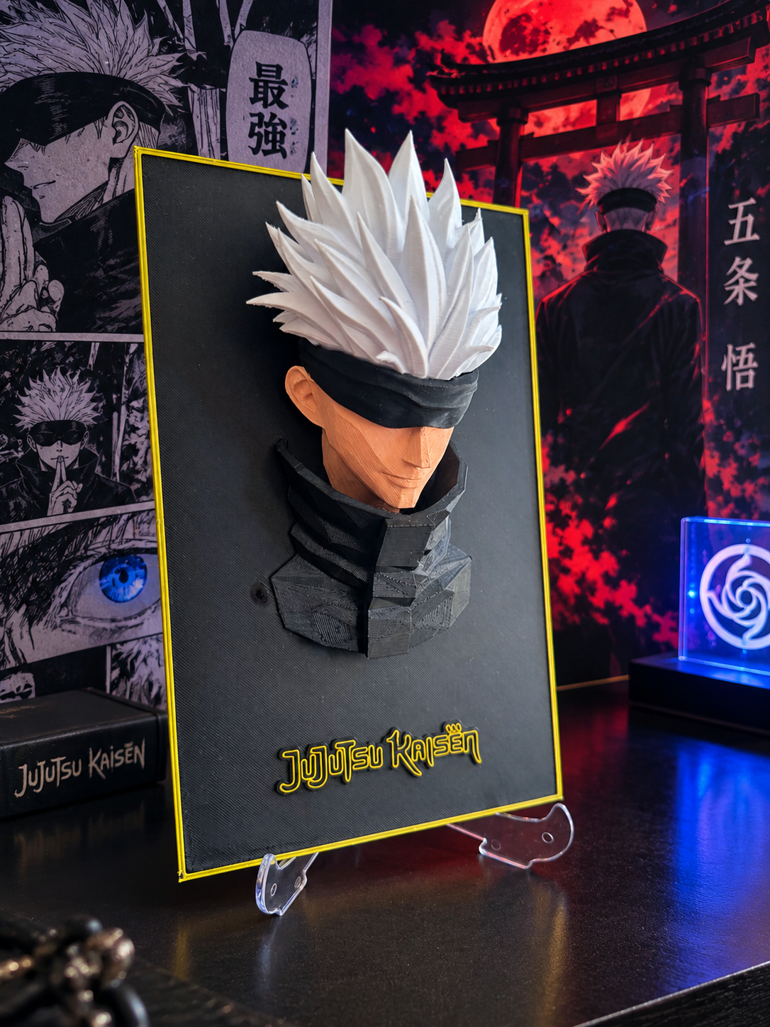 Gojo Jujutsu Kaisen 3 Boyutlu Figür Poster