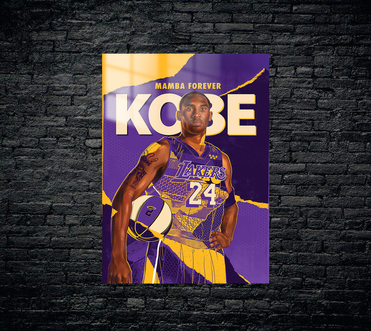 Kobe Bryant Metal Poster 1424