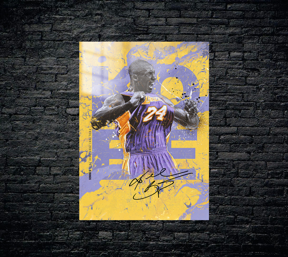 Kobe Bryant Metal Poster 1415