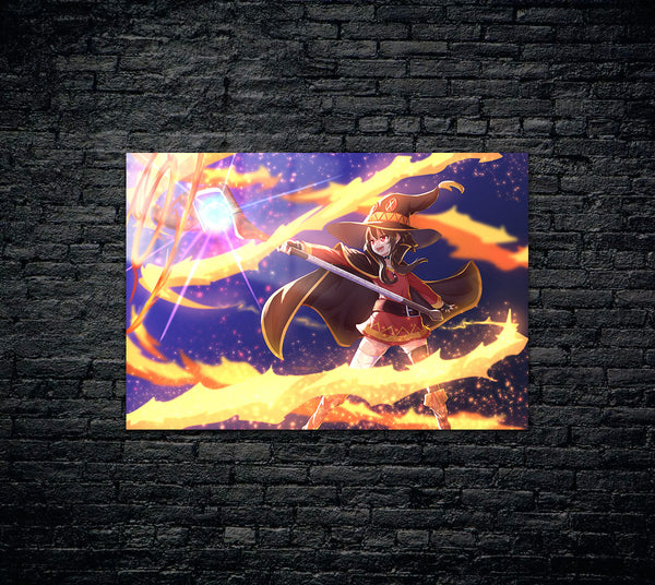 KonoSuba Megumin Metal Poster 488