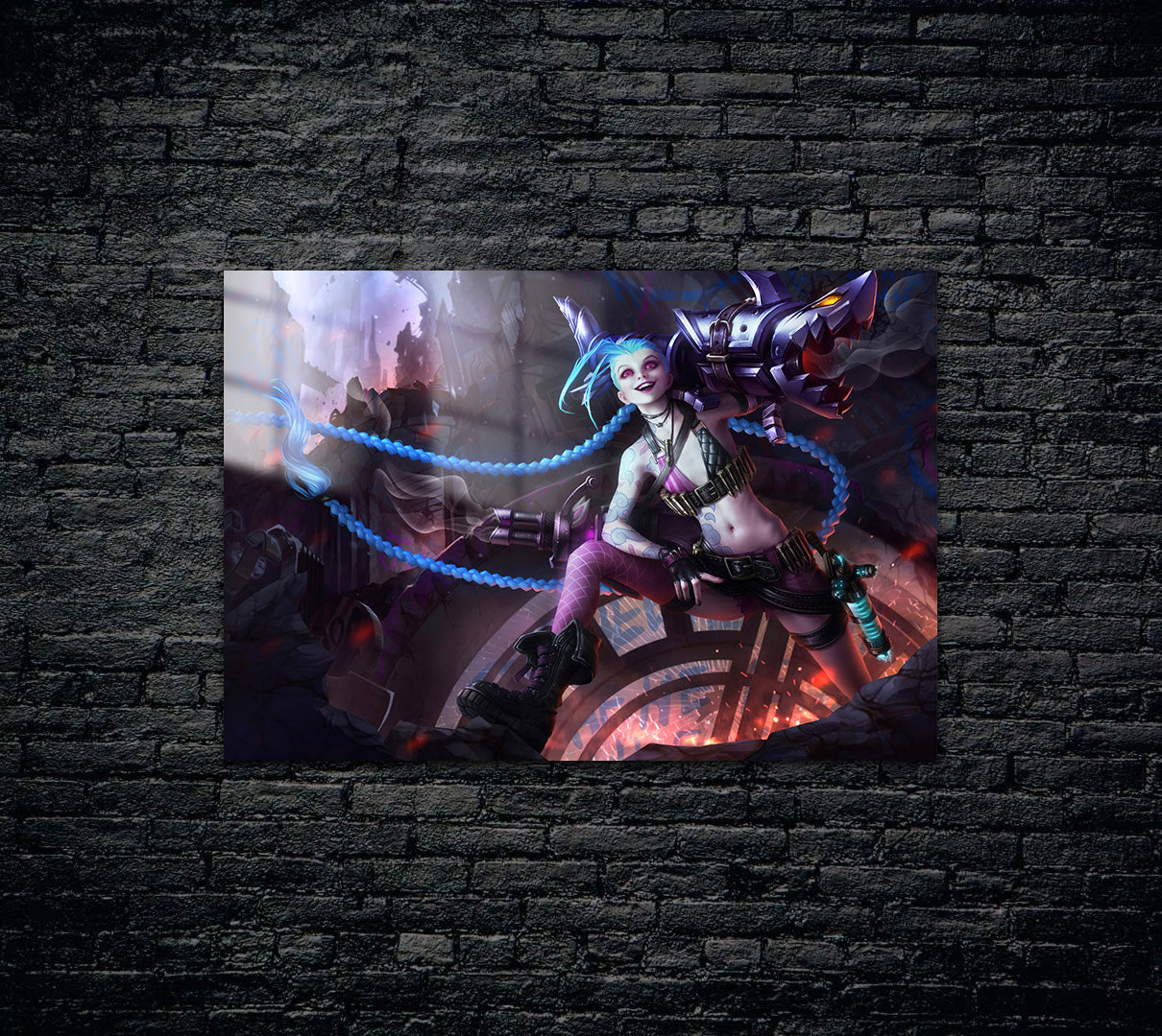 Arcane Jinx League of Legends LOL Metal Poster 512