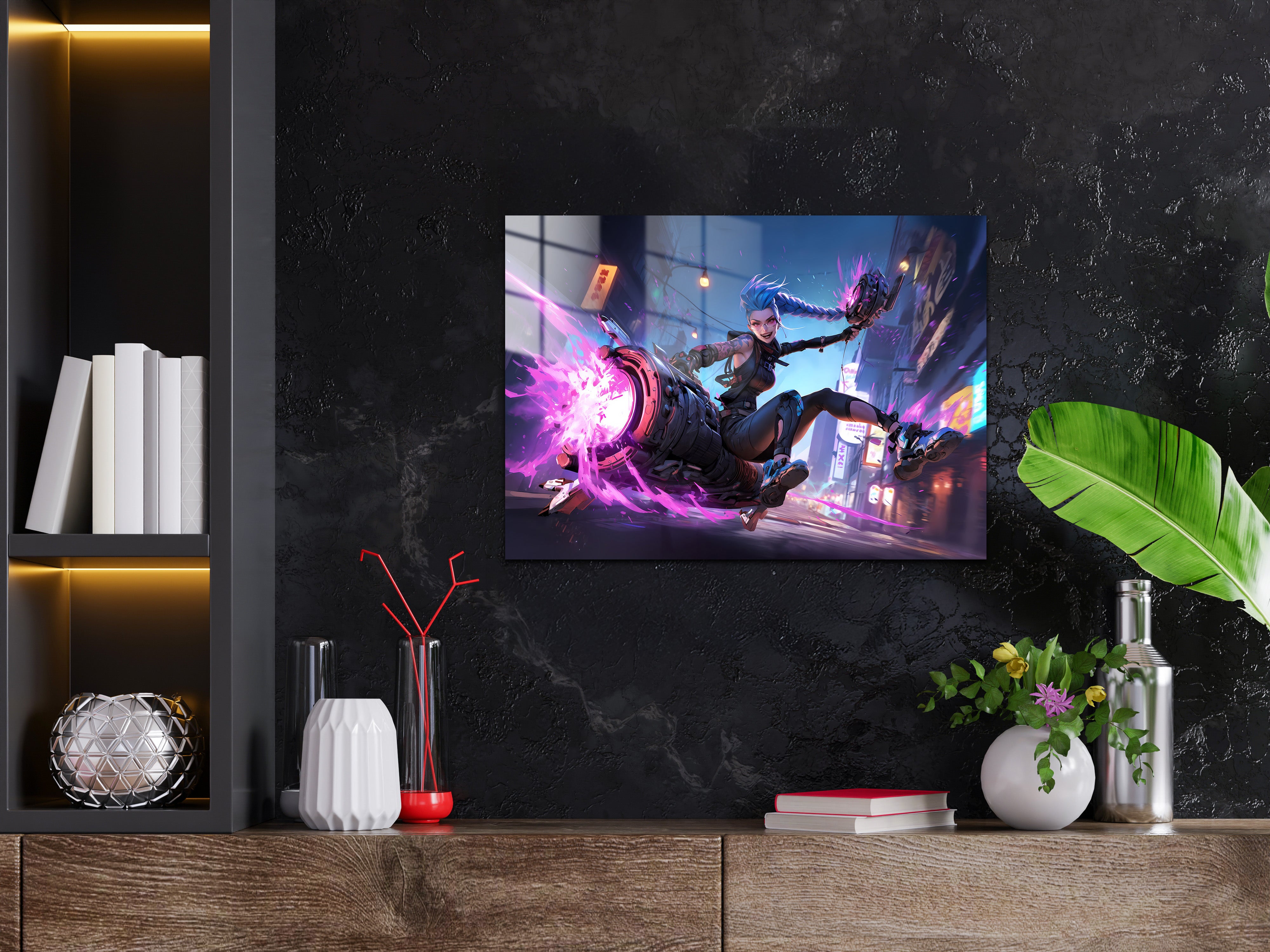 Arcane Jinx League of Legends LOL Metal Poster 504