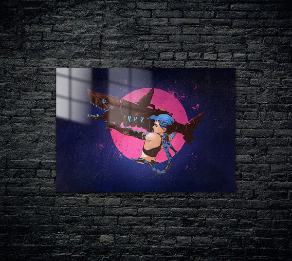 Arcane Jinx League of Legends LOL Metal Poster 518