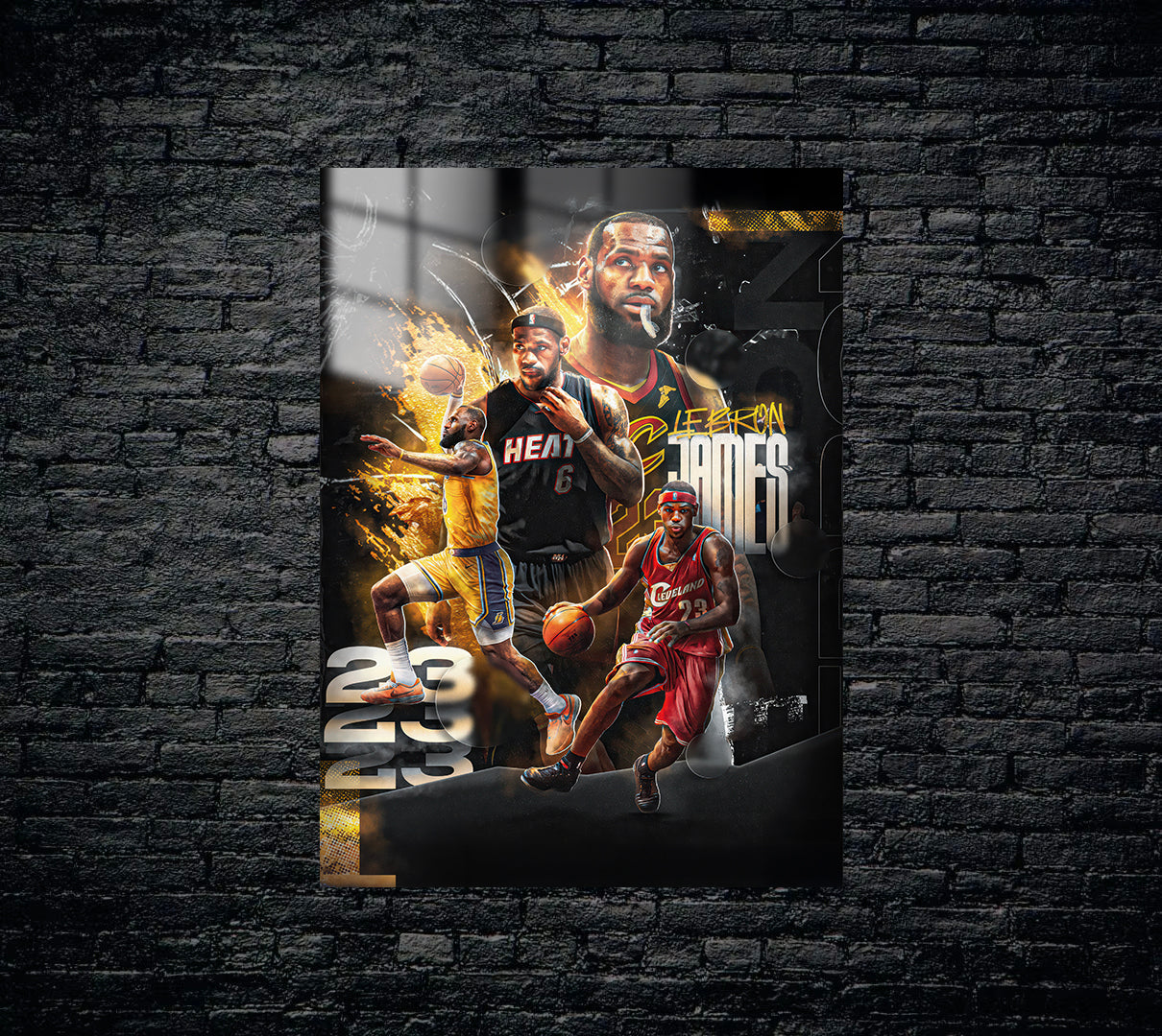 Lebron James Metal Poster 1431