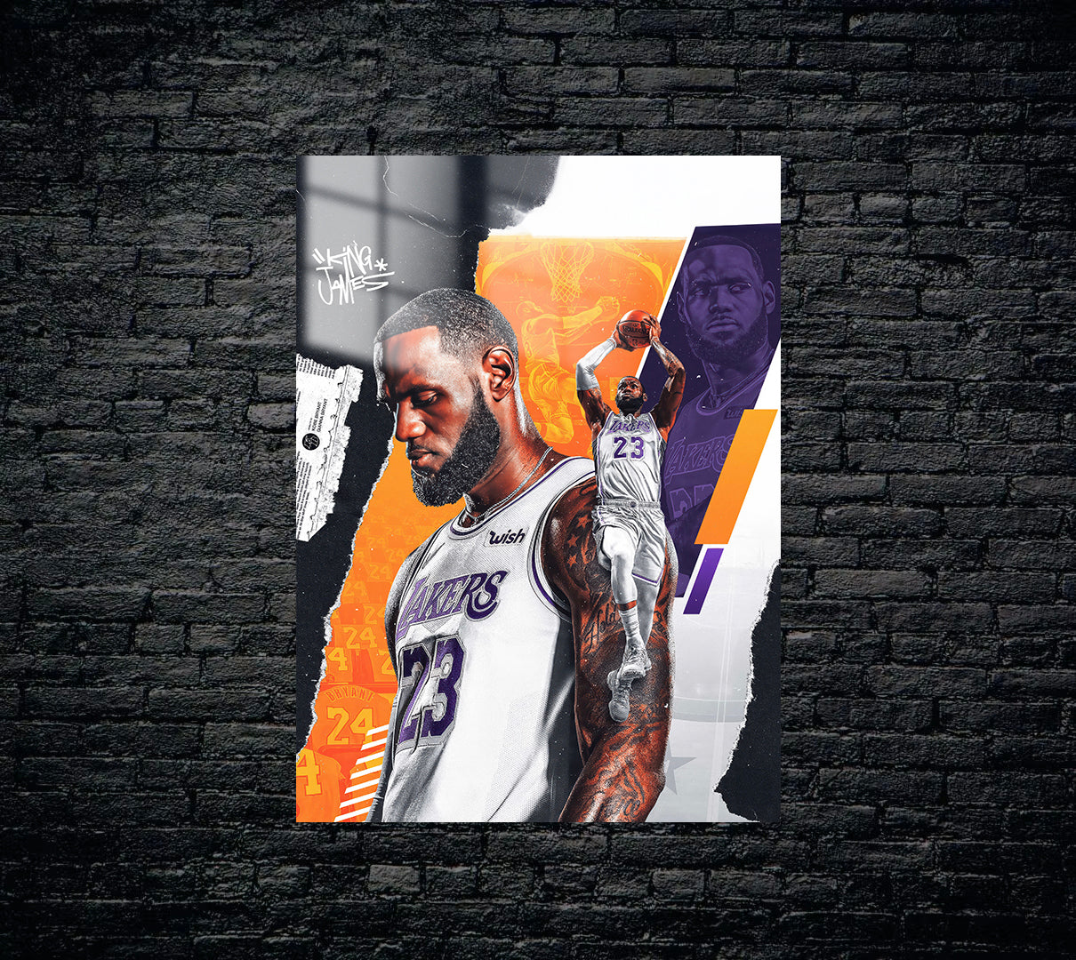 Lebron James Metal Poster 1432