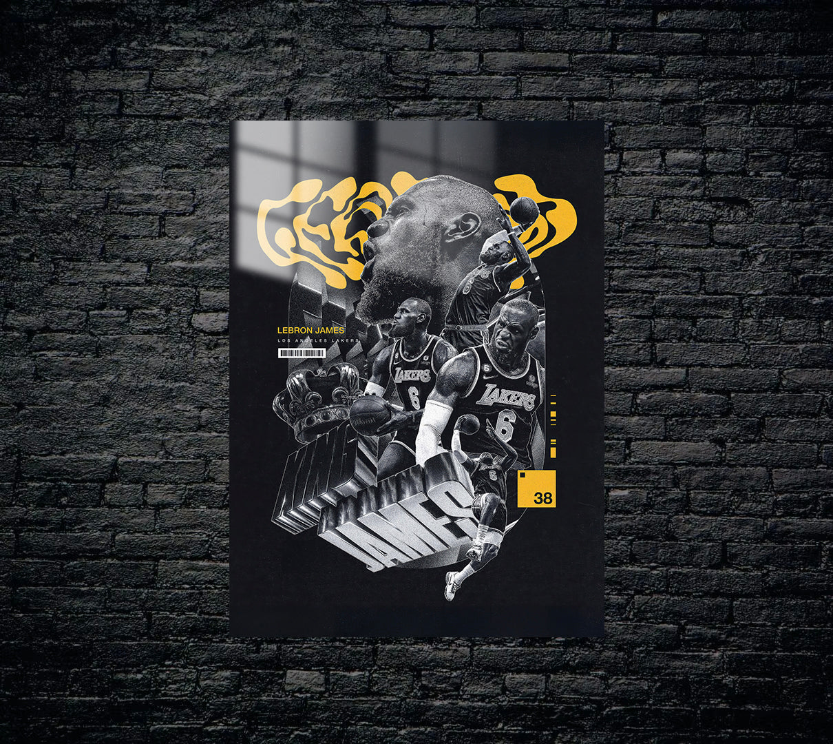 Lebron James Metal Poster 1435