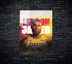 Lebron James Metal Poster 1437