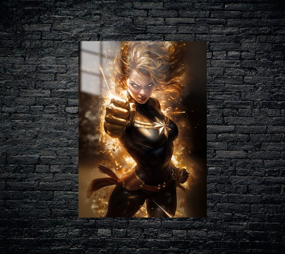 Captain Marvel Metal Poster 562