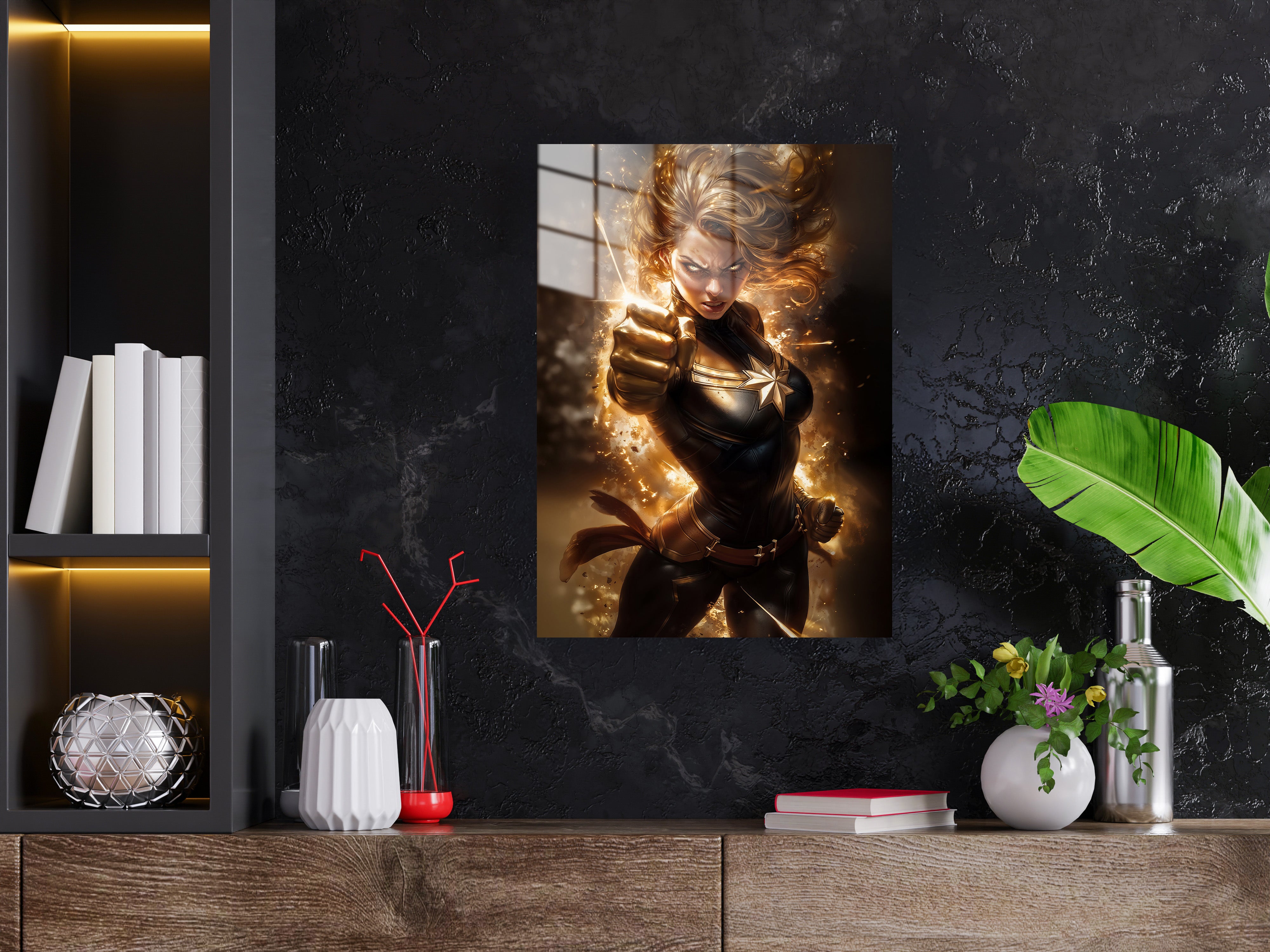 Captain Marvel Metal Poster 562