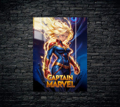 Marvel Avengers Captain Marvel Metal Poster 580