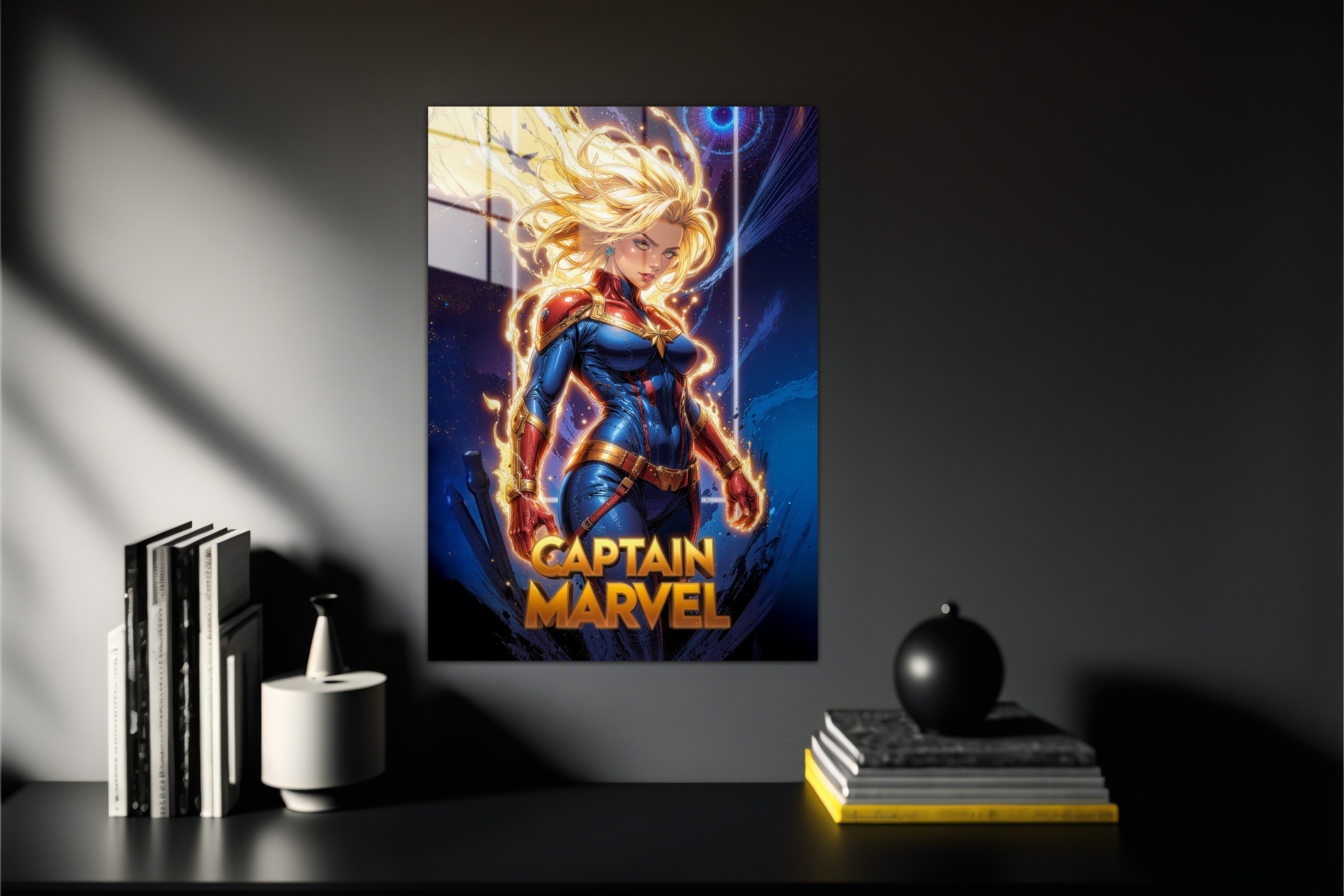Captain Marvel Metal Poster 580