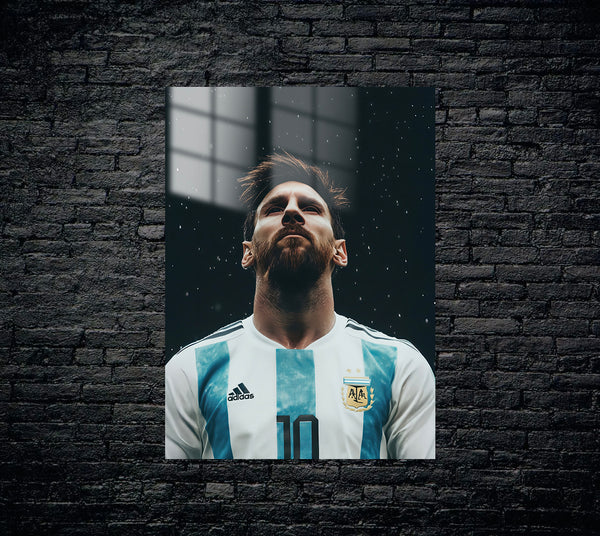 Messi Metal Poster 1398