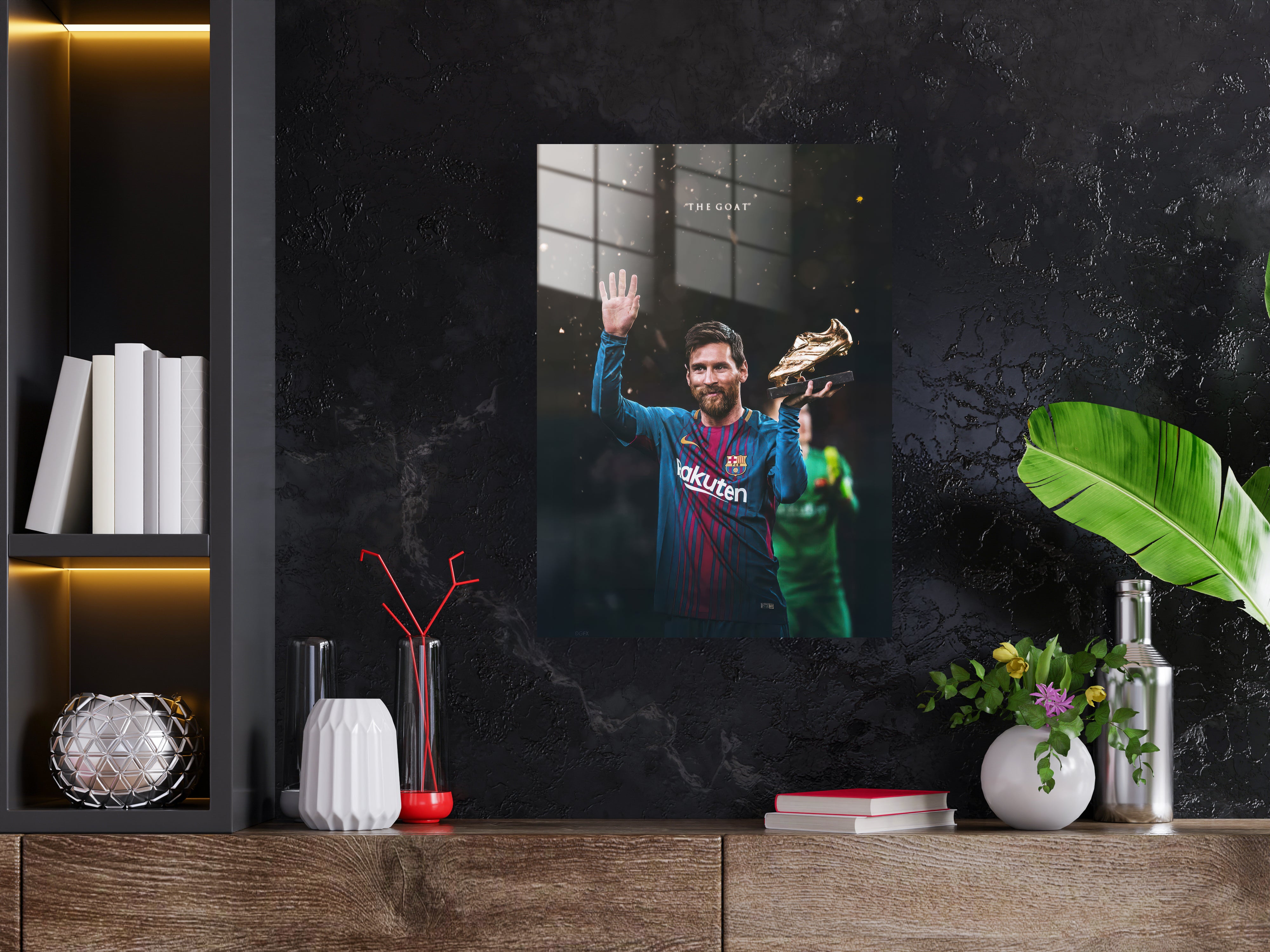Messi Metal Poster 1389
