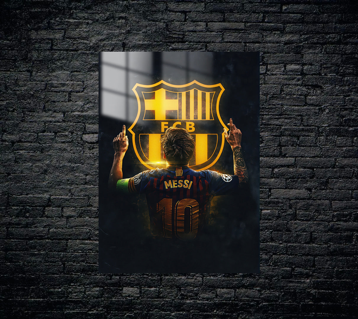 Messi Metal Poster 1390