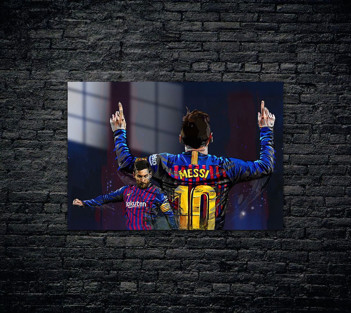 Messi Metal Poster 1393