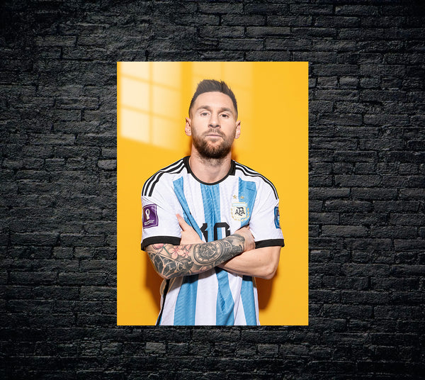 Messi Metal Poster 1395