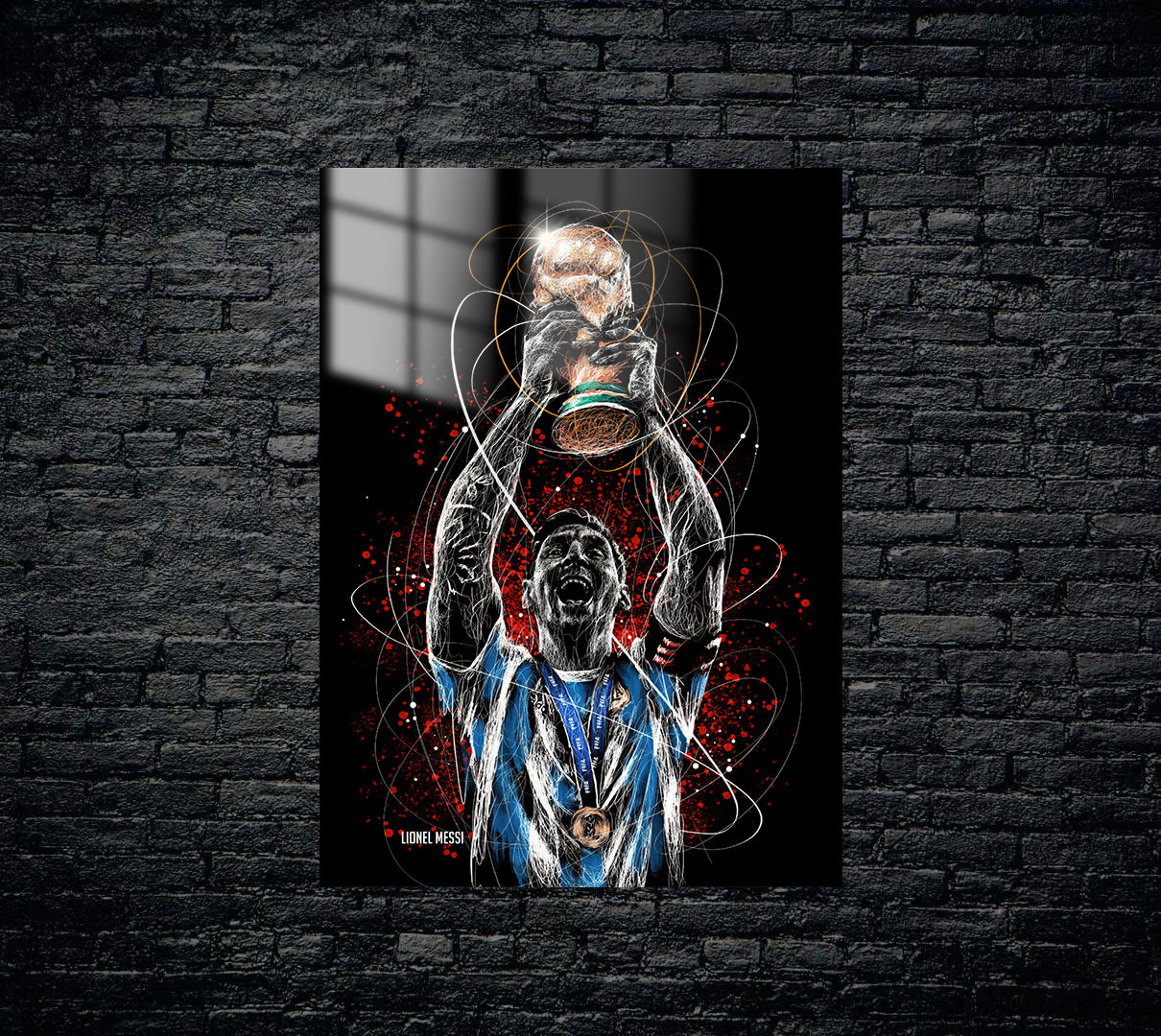 Messi Metal Poster 1396