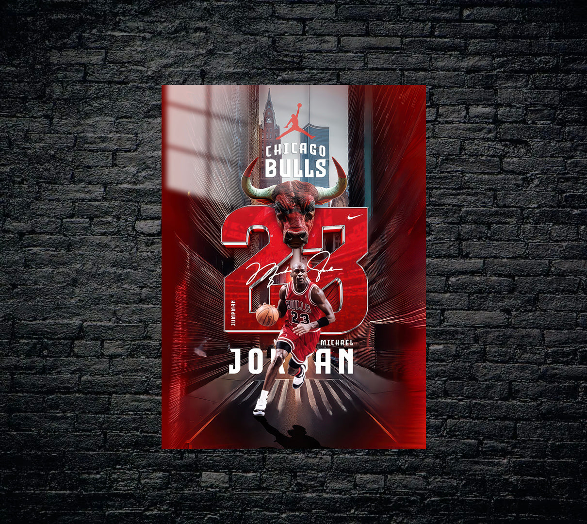 Michael Jordan Metal Poster 1443