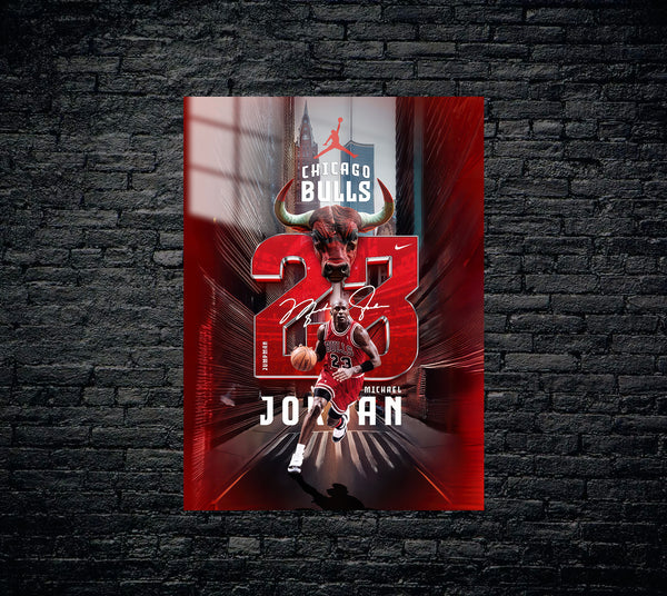 Michael Jordan Metal Poster 1443