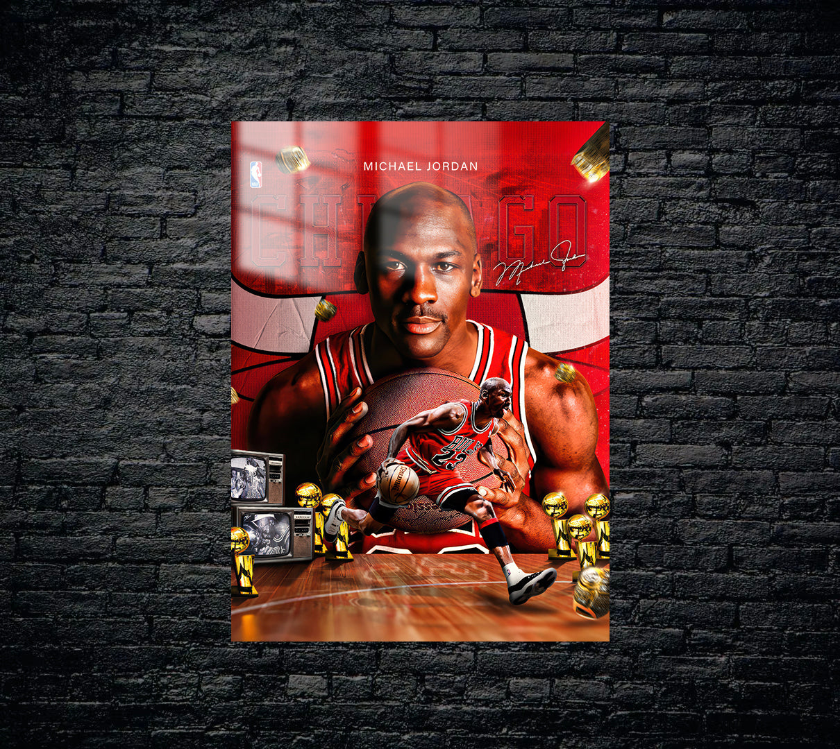 Michael Jordan Metal Poster 1447