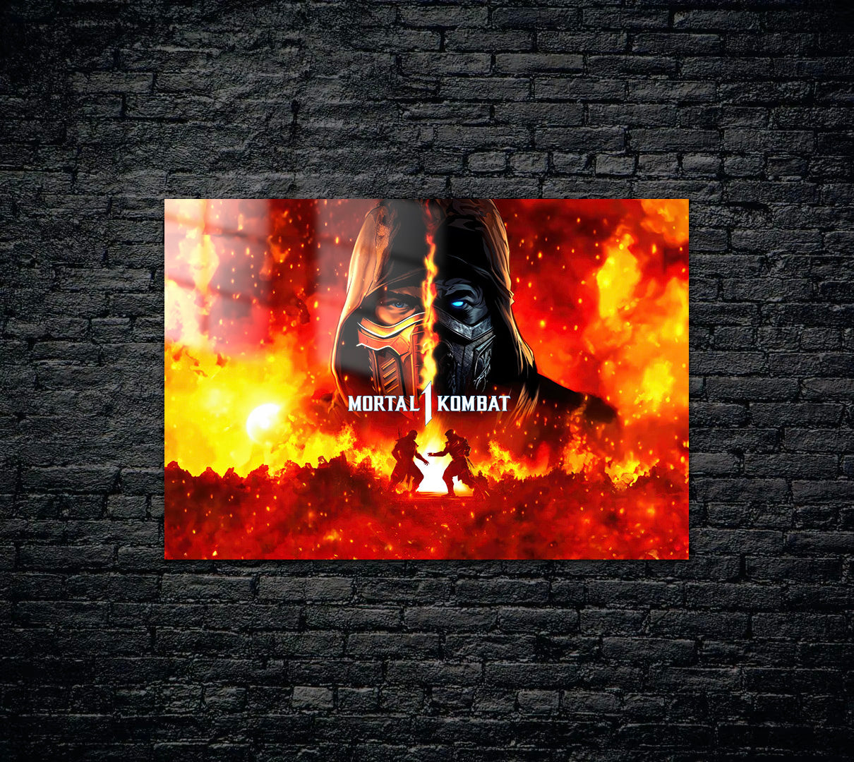 Mortal Kombat Scorpion Sub Zero Metal Poster 593