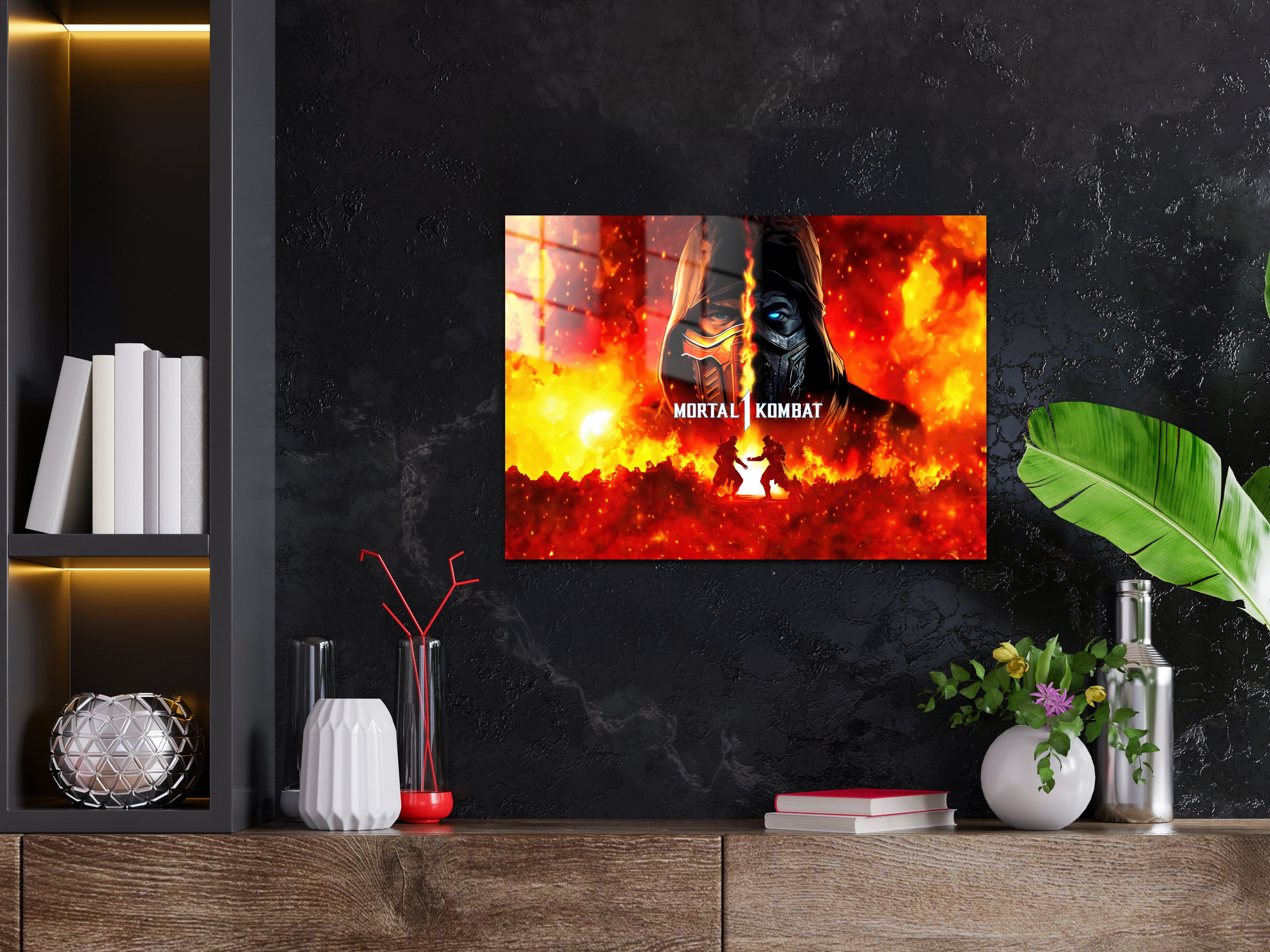 Mortal Kombat Scorpion Sub Zero Metal Poster 593