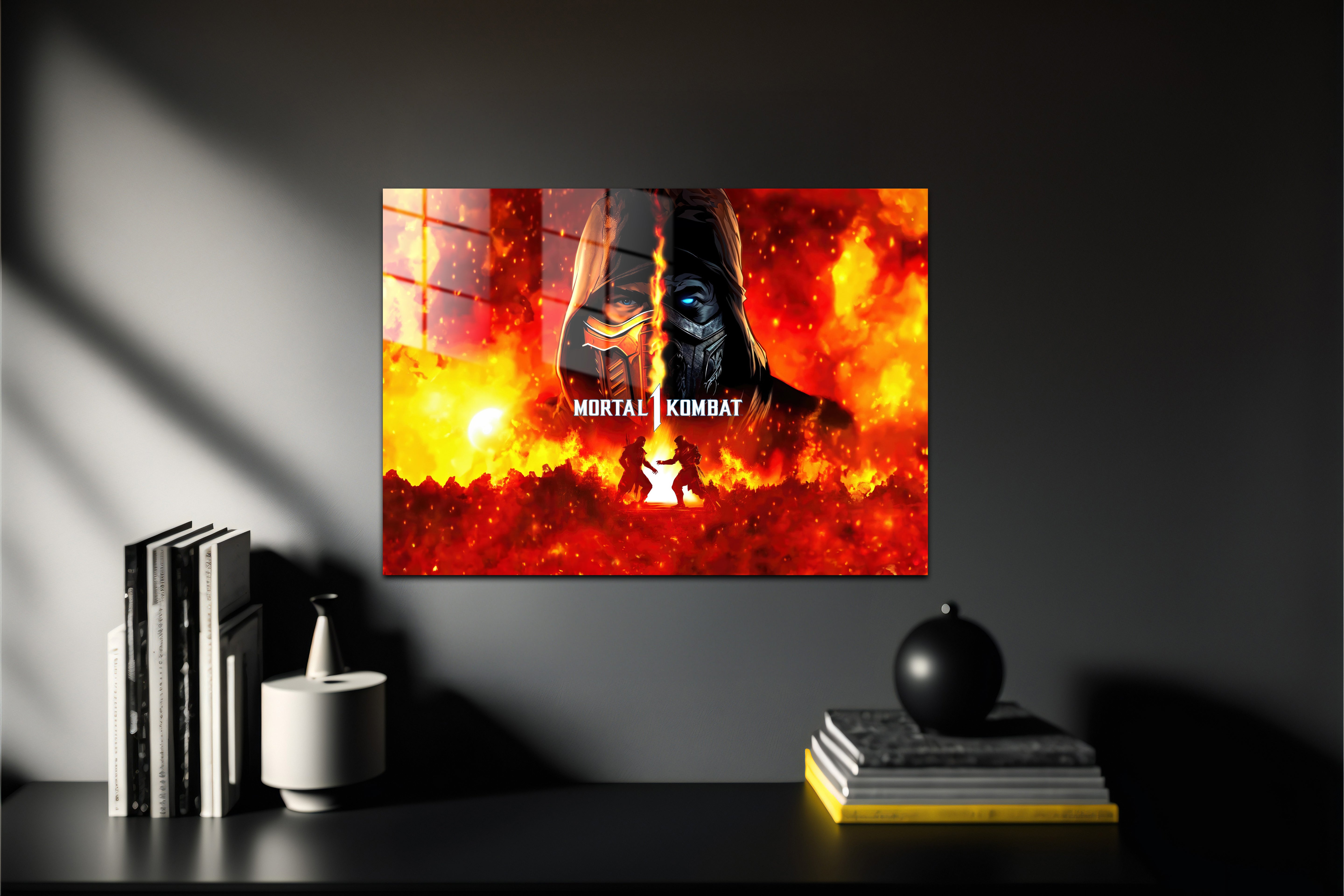 Mortal Kombat Scorpion Sub Zero Metal Poster 593