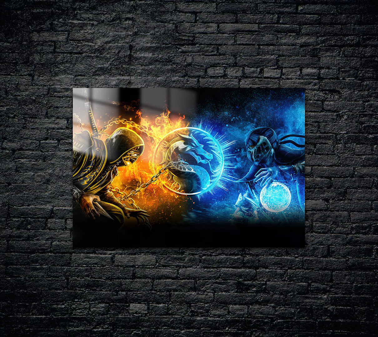 Mortal Kombat Scorpion Sub Zero Metal Poster 594