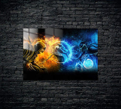 Mortal Kombat Scorpion Sub Zero Metal Poster 594