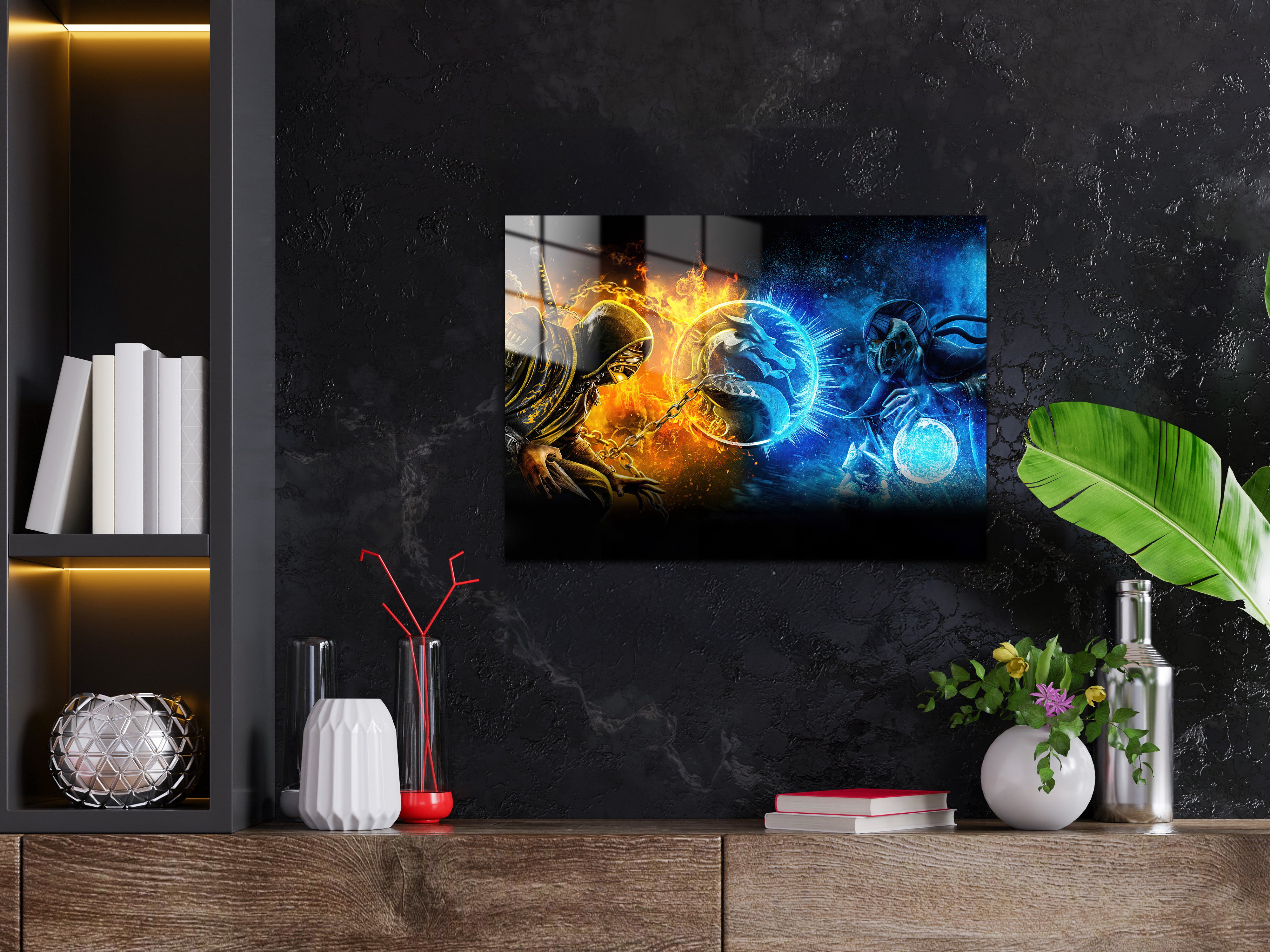 Mortal Kombat Scorpion Sub Zero Metal Poster 594