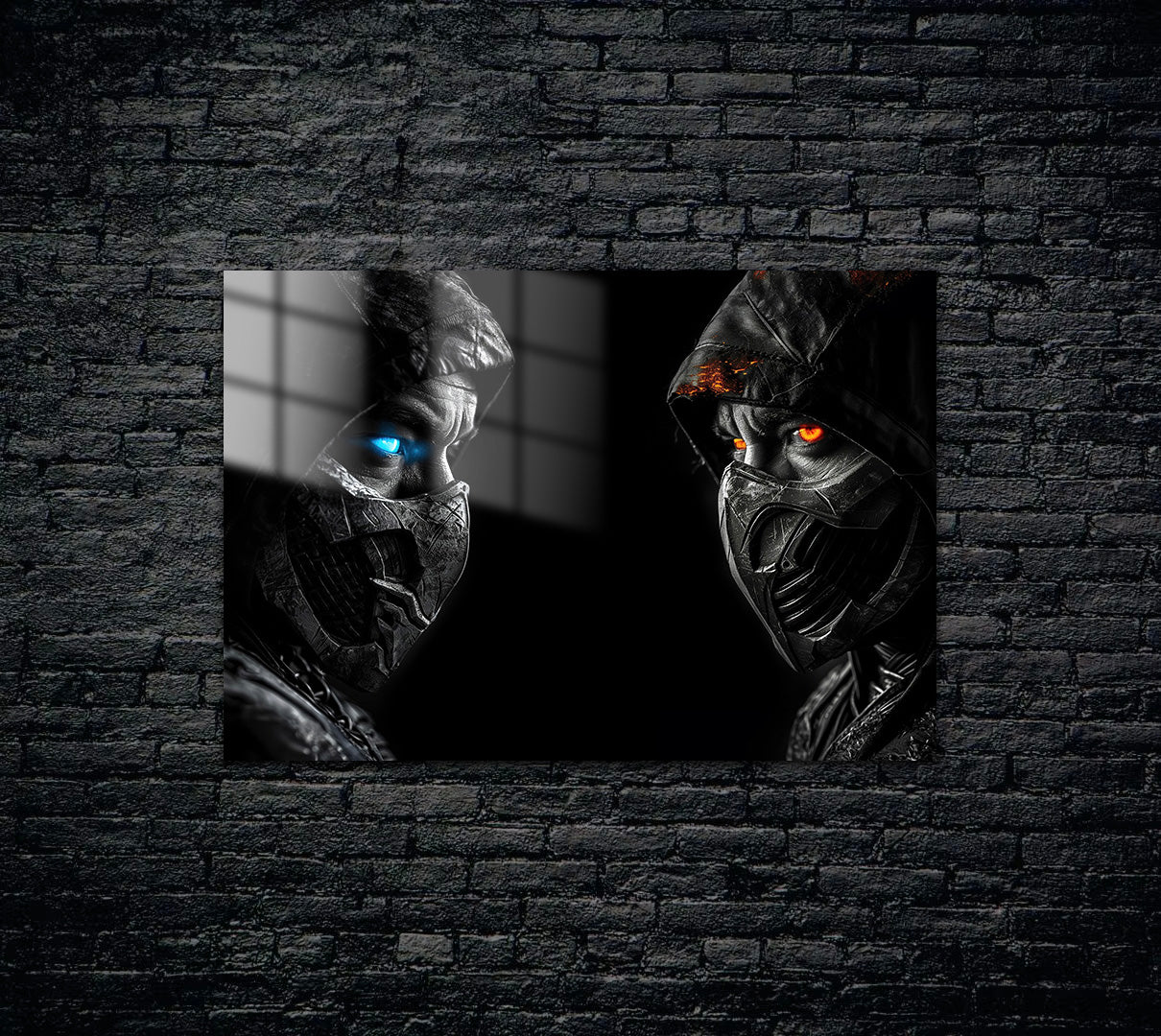 Mortal Kombat Scorpion Sub Zero Metal Poster 596